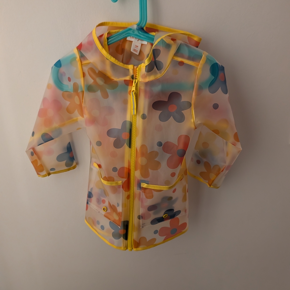 Kids Floral Swim Jacket - Yellow Multicolor